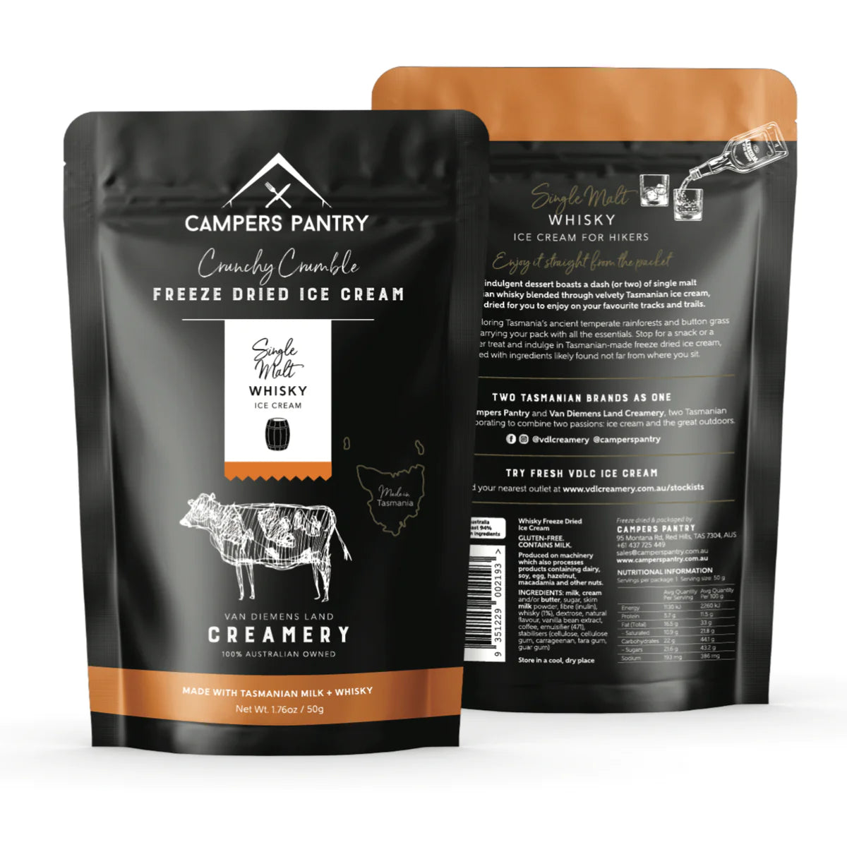 Campers Pantry Freeze Dried Ice Cream - Whisky