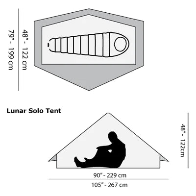 Six Moon Designs Lunar Solo Ultralight Tent (Grey)