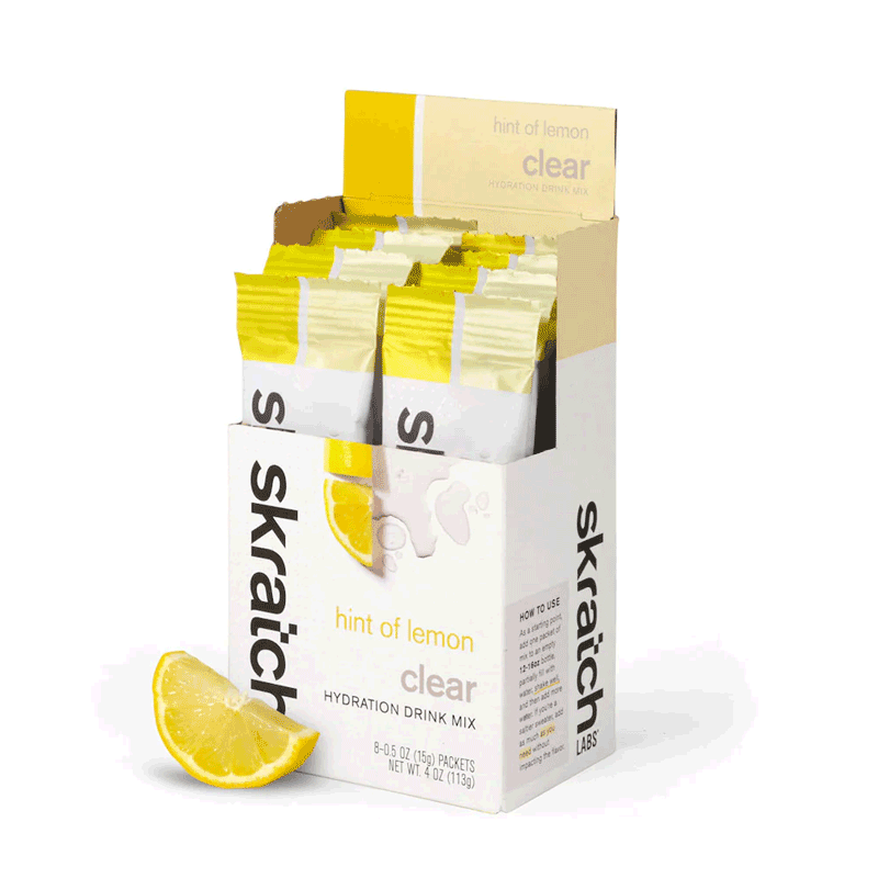 Skratch Labs - Clear Hydration Drink Mix, Hint of Lemon (Single Serving)